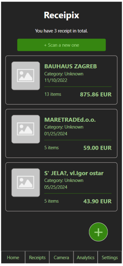 Screenshot showing the